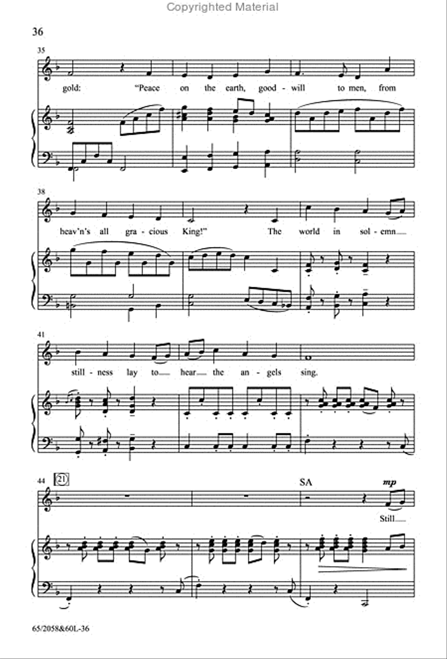 The Christmas Story - SATB Score with Performance CD 4-Part scores gallery preview page 21