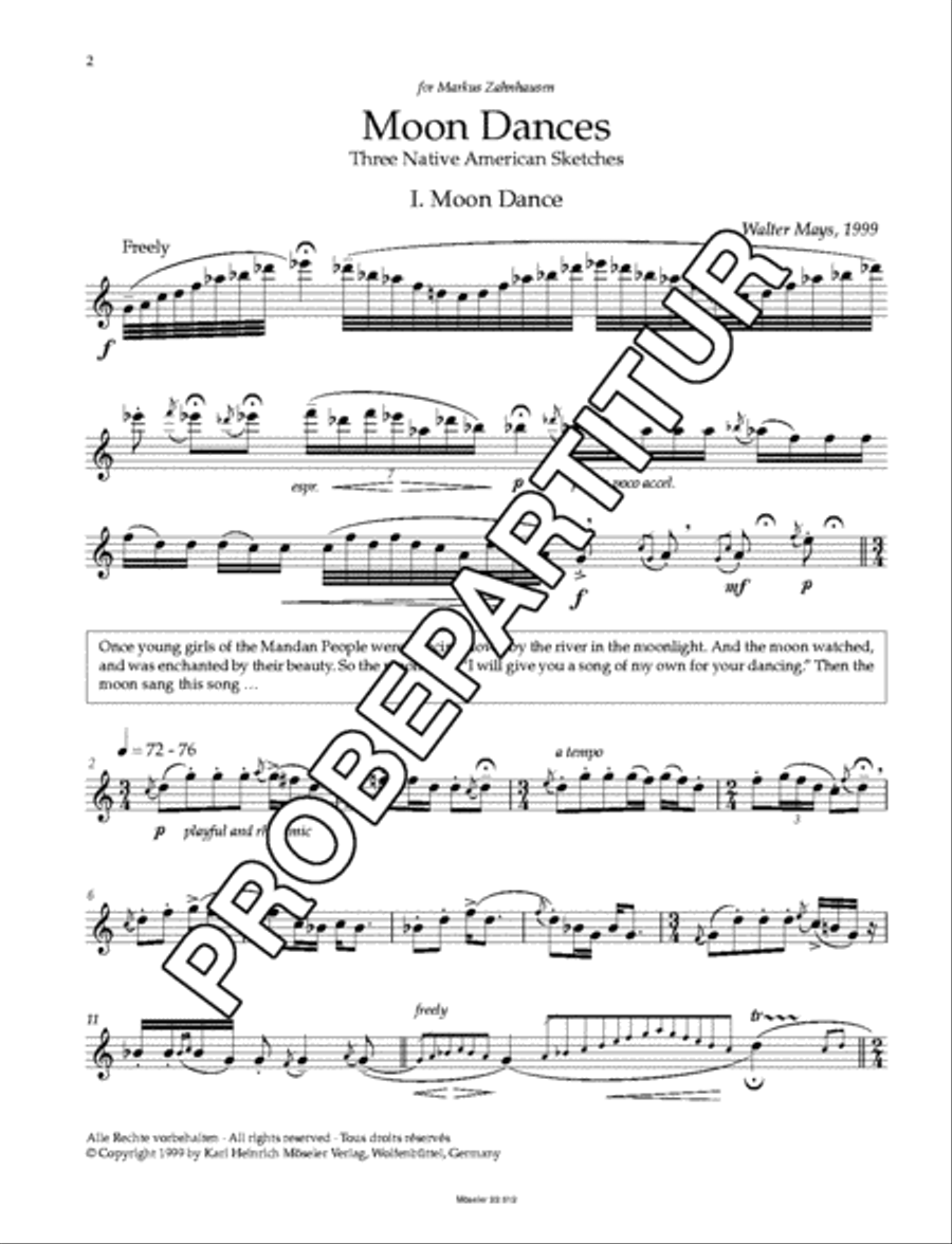 Moon Dances Alto Recorder scores gallery preview page 3