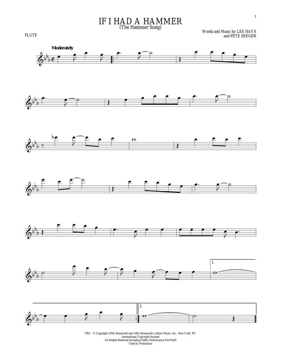If I Had A Hammer (The Hammer Song)