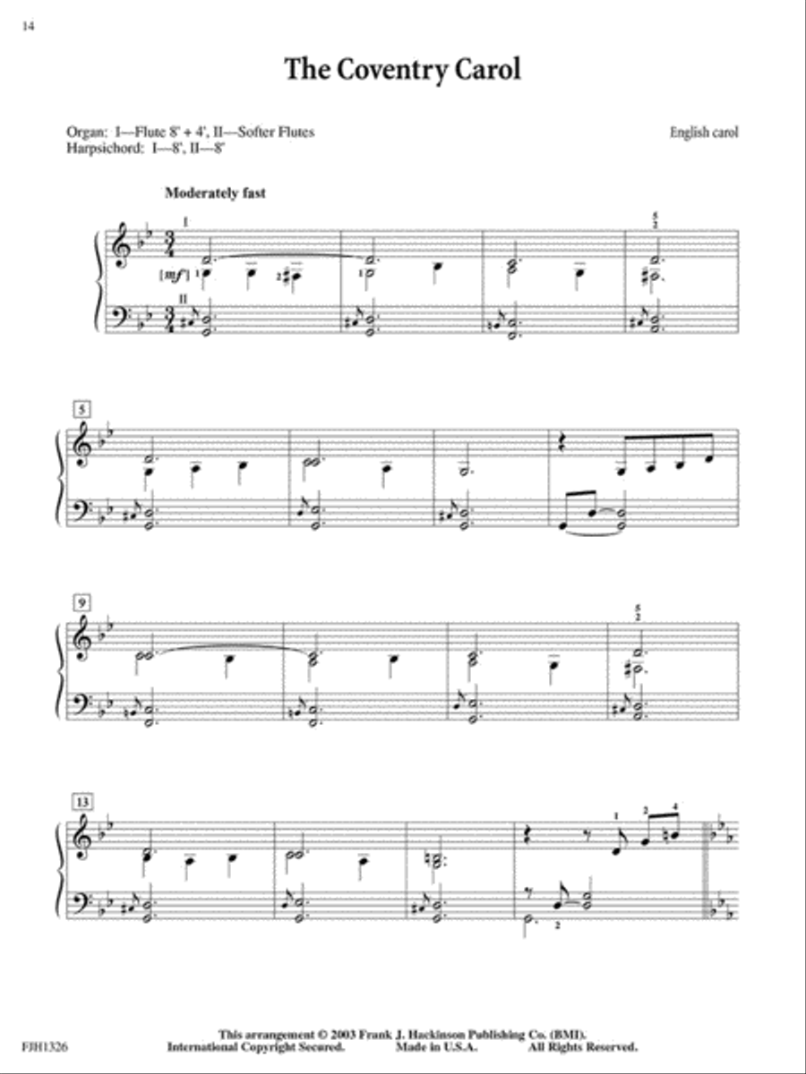 A Baroque Christmas A Baroque Christmas Piano Solo scores gallery preview page 4