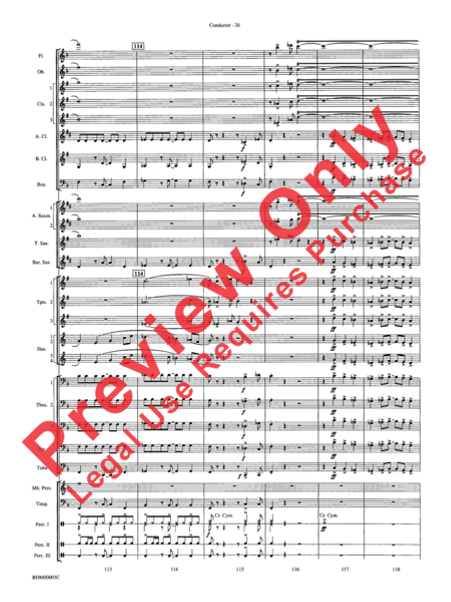 Overture de Argentina Overture de Argentina Concert Band scores gallery preview page 28