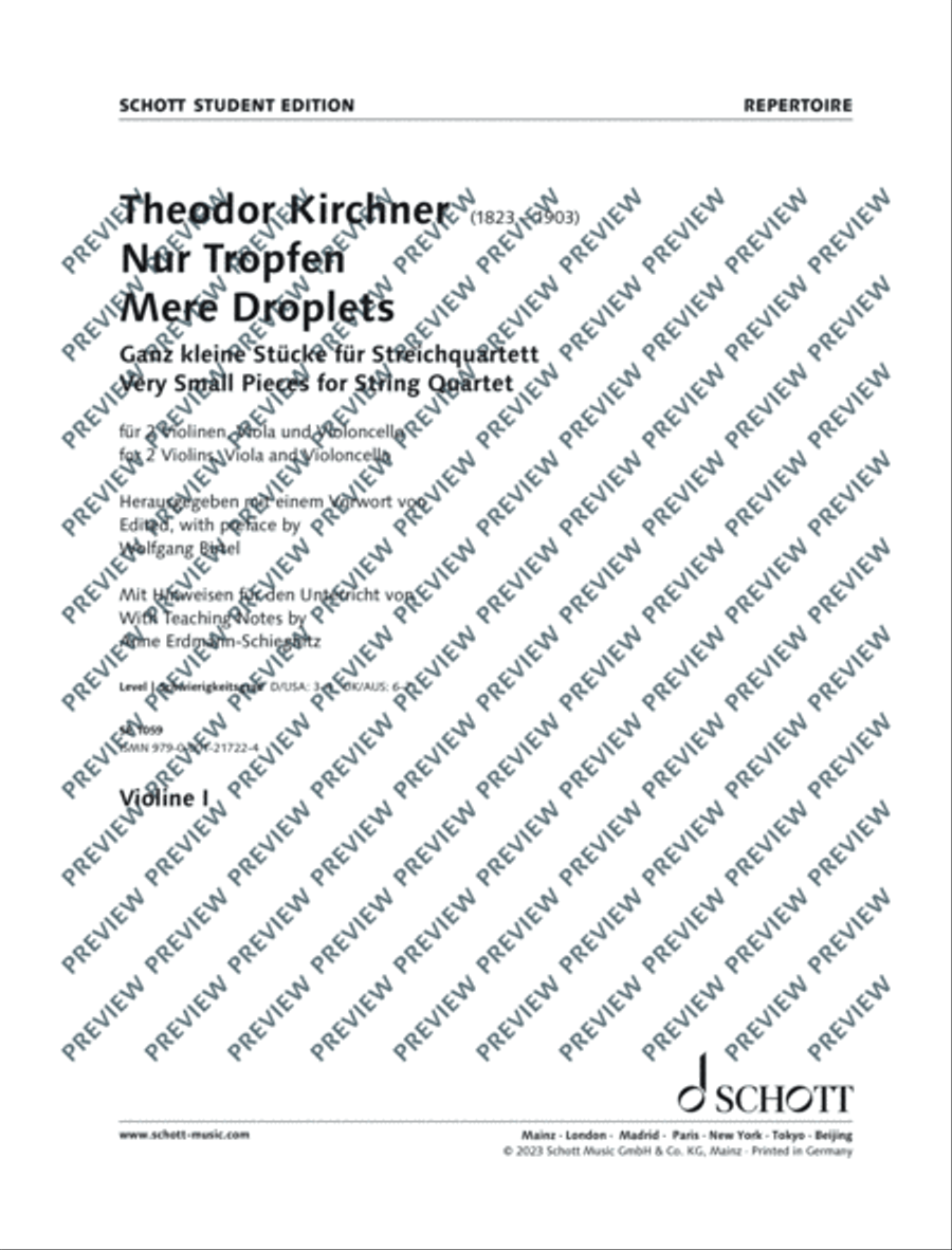 Mere Droplets String Quartet scores gallery preview page 18