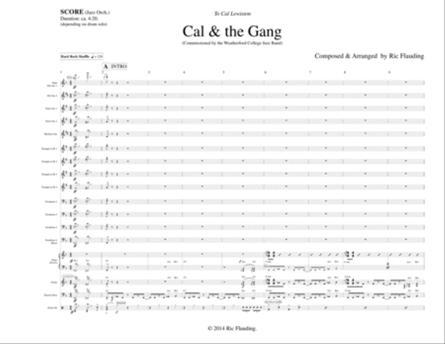 Cal & the Gang (Jazz Band) Jazz Ensemble scores gallery preview page 1