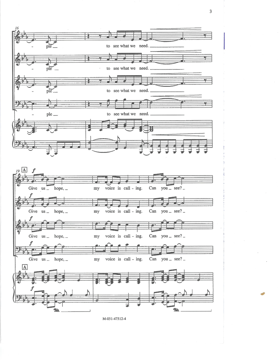 Give Us Hope 4-Part scores gallery preview page 3