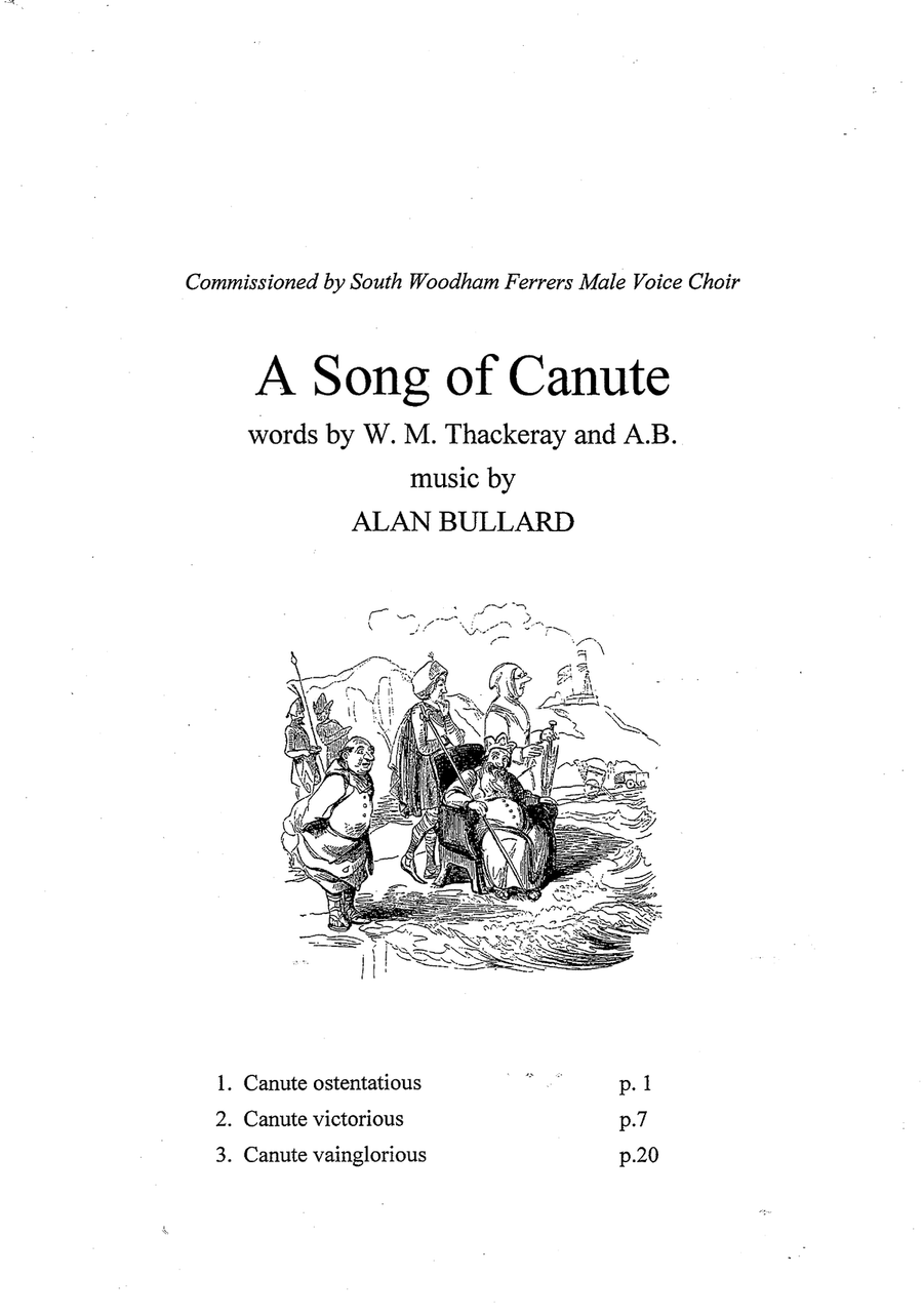 A Song of Canute (male voice choir and piano) TTBB scores gallery preview page 1