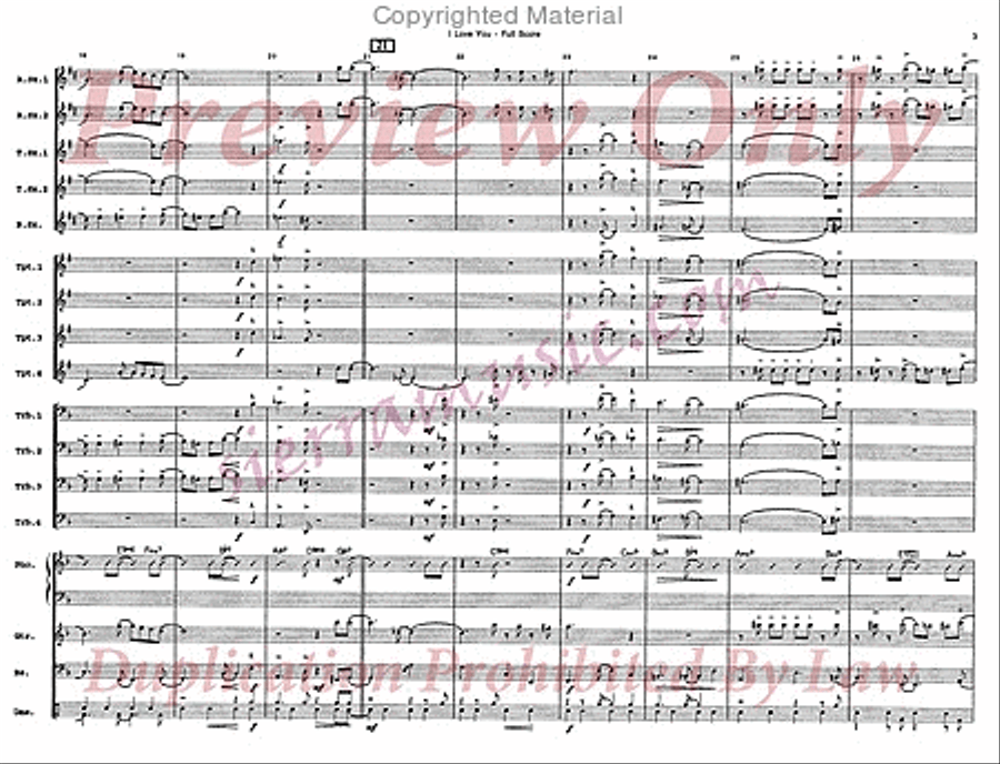 I Love You Big Band scores gallery preview page 4