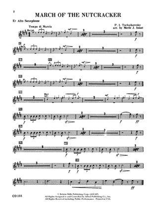 Nutcracker Ballet, Set II ("March of the Nutcracker" and "Trepak"): E-flat Alto Saxophone