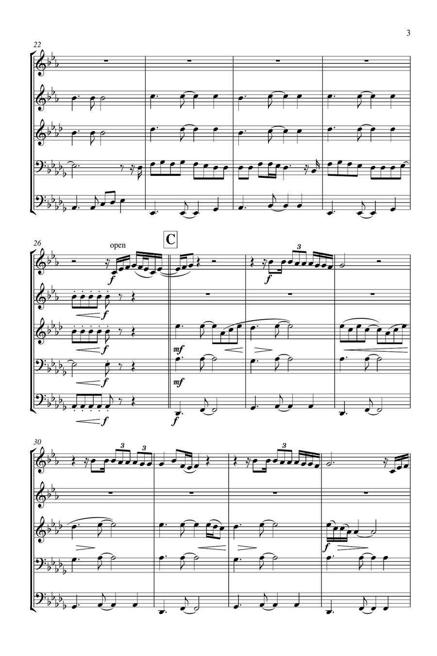 Thinking Out Loud Brass Ensemble scores gallery preview page 4