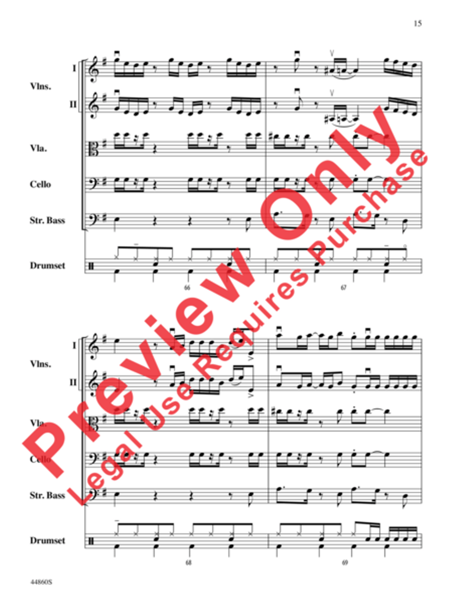 Uptown Funk Uptown Funk String Orchestra scores gallery preview page 16