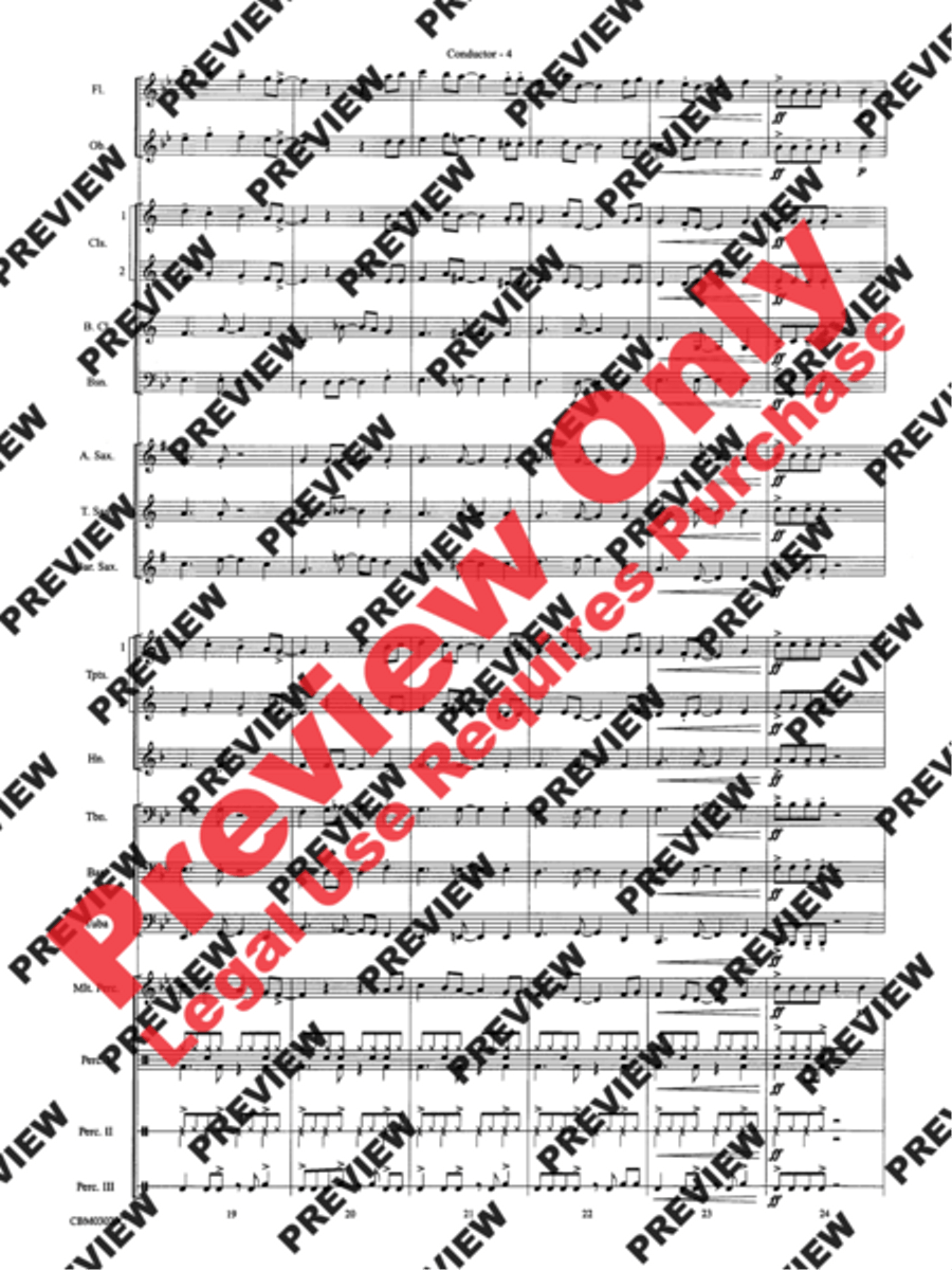 Frosty's Caribbean Holiday Concert Band scores gallery preview page 6