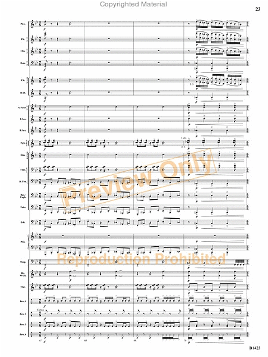 Dakota Fanfare Concert Band scores gallery preview page 22