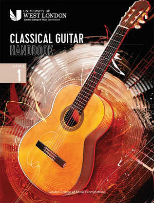 Book cover for LCM Classical Guitar Handbook 2022: Grade 1