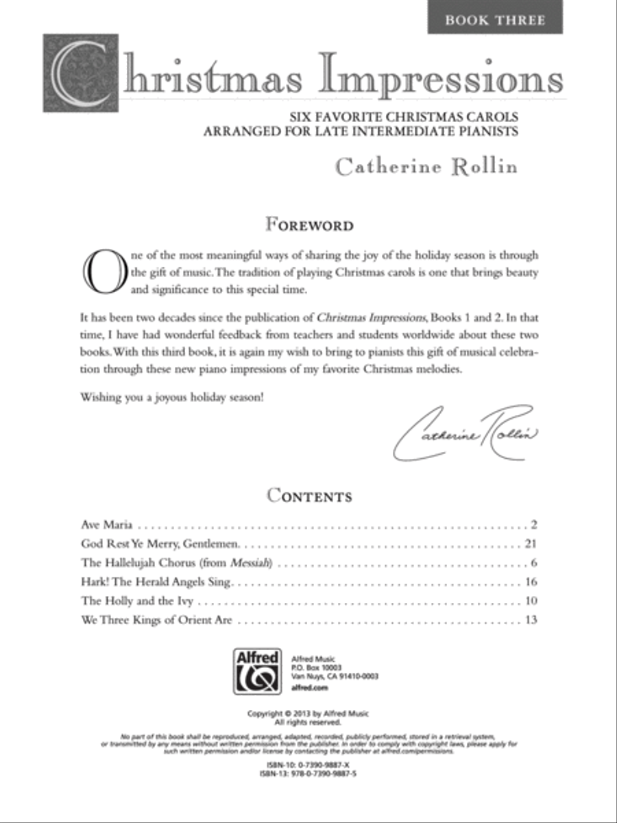 Christmas Impressions, Book 3 Piano Solo scores gallery preview page 2