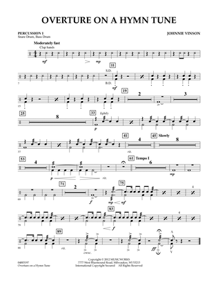 Overture on a Hymn Tune - Percussion 1