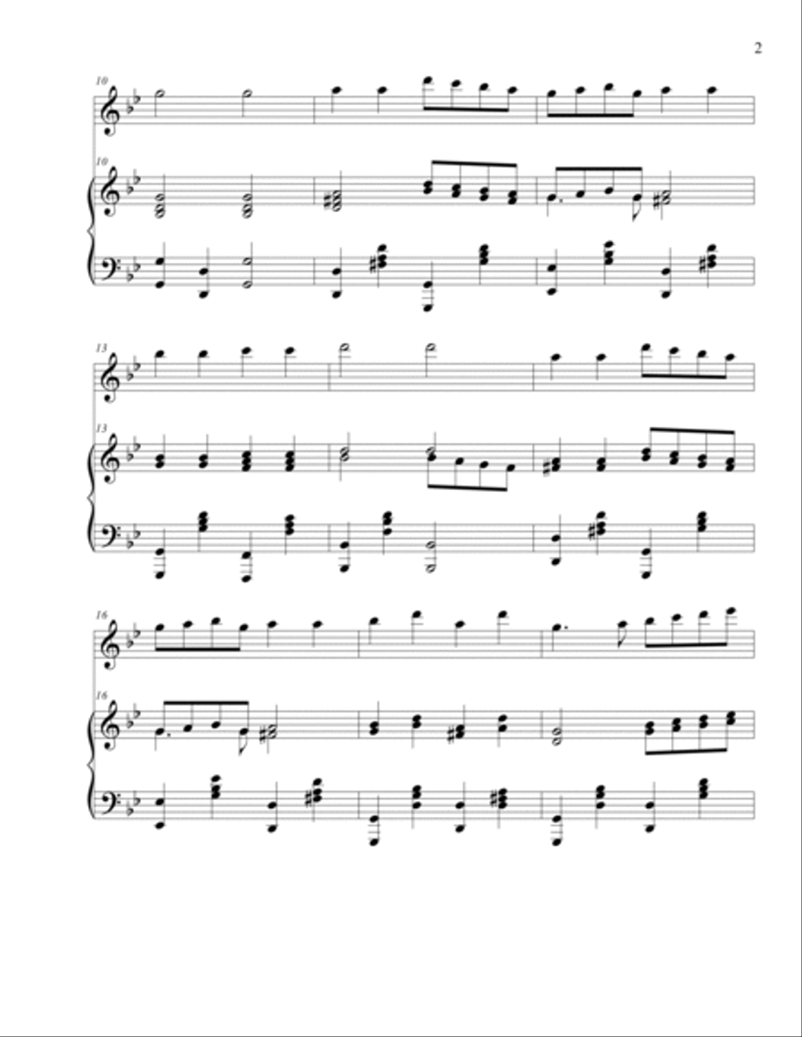 Ukrainian National Anthem (Flute and Piano) Flute Solo scores gallery preview page 3