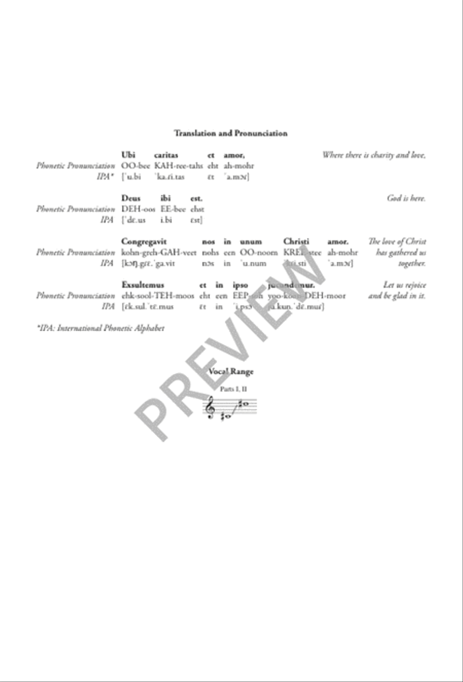 Ubi caritas 2-Part scores gallery preview page 3