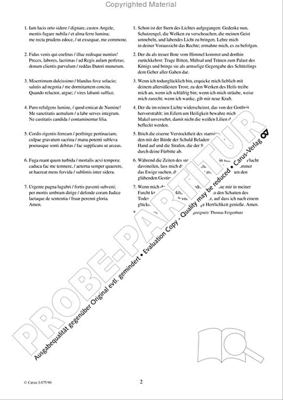 Iam lucis orto sidere 4-Part scores gallery preview page 3
