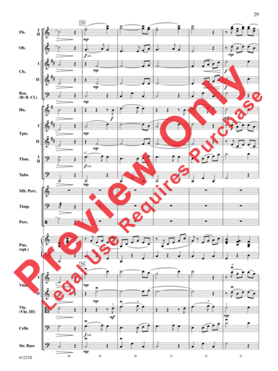 Joyful Holidays Full Orchestra scores gallery preview page 30