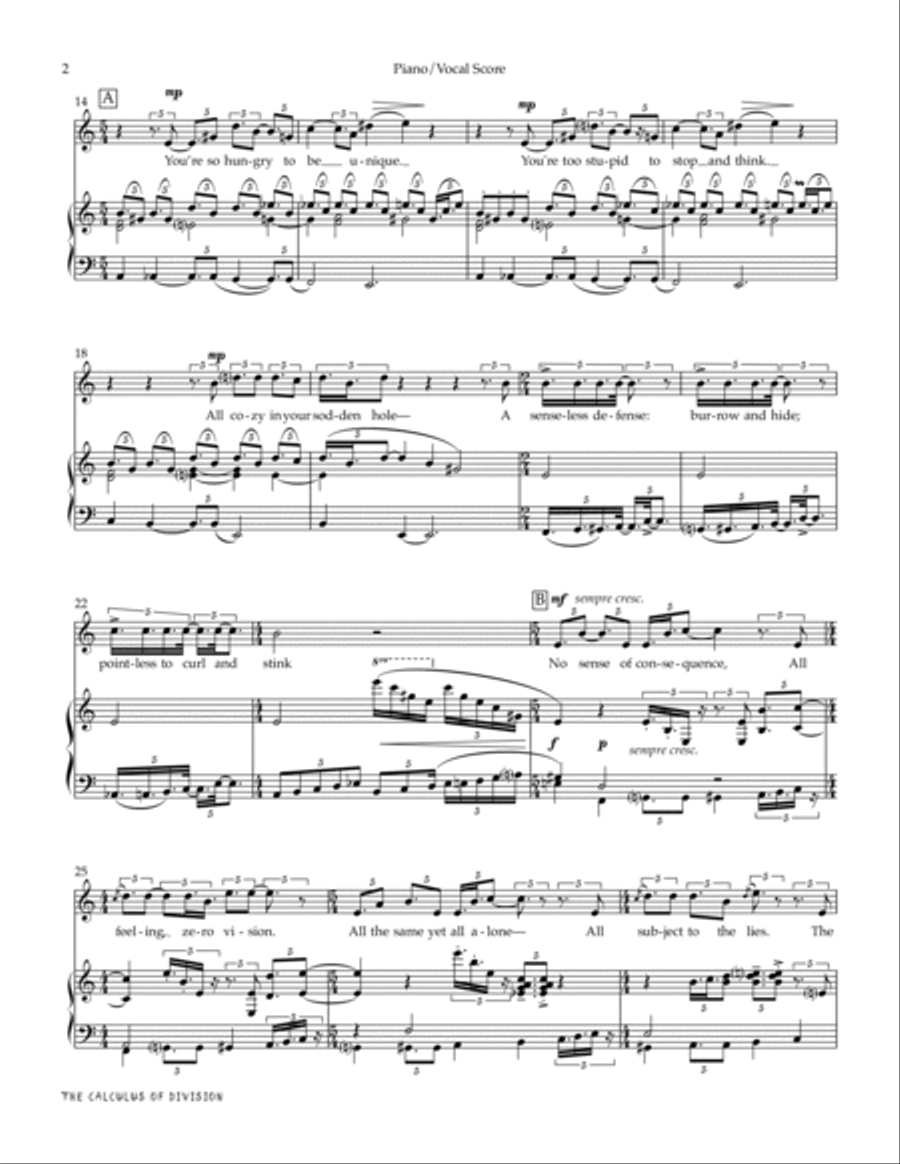 The Calculus of Division Chamber Music scores gallery preview page 4