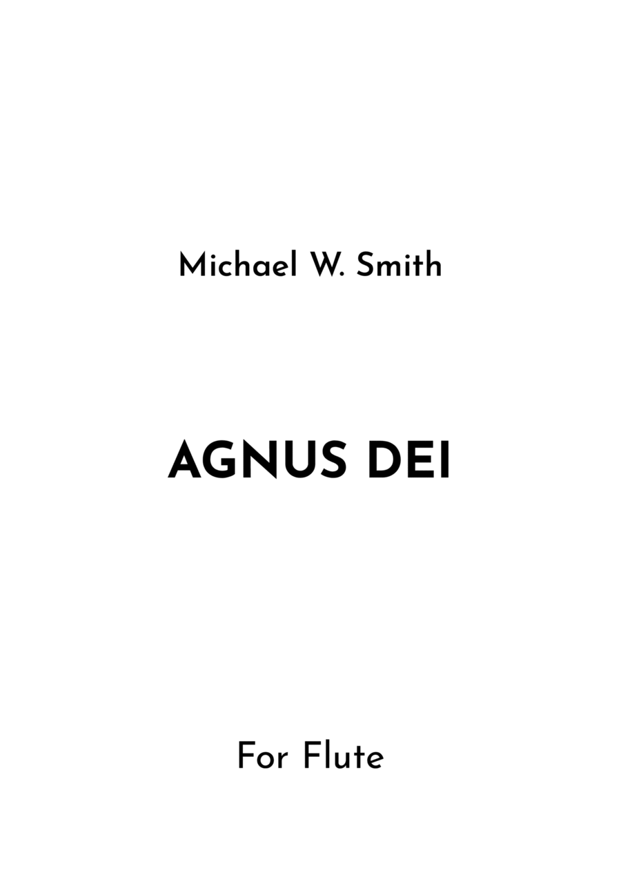 Agnus Dei Flute Solo scores gallery preview page 1