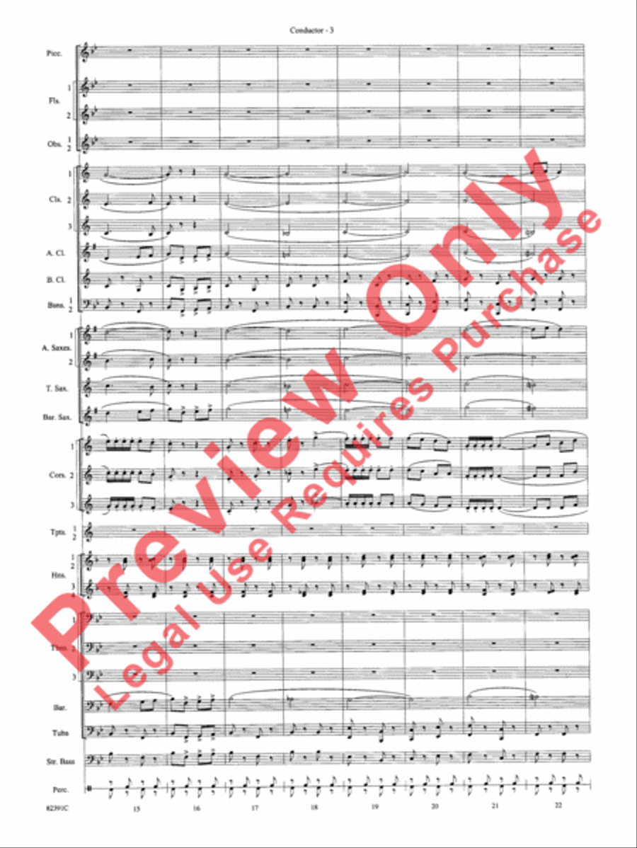 Bugler's Holiday Bugler's Holiday Concert Band scores gallery preview page 6