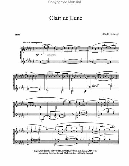 Clair de Lune and Reverie * Original Unedited Edition for Concert Piano* with Performance CD