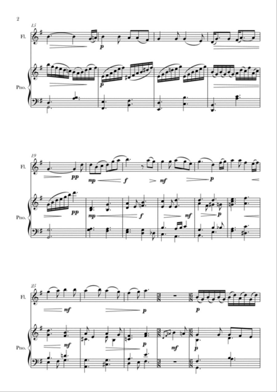In the Garden (Hymn) Flute Solo scores gallery preview page 2
