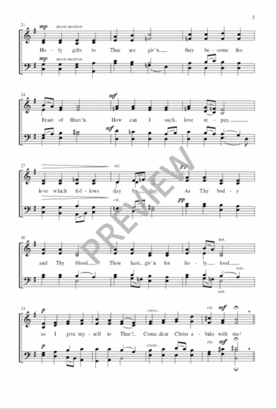Holy Gifts 4-Part scores gallery preview page 4