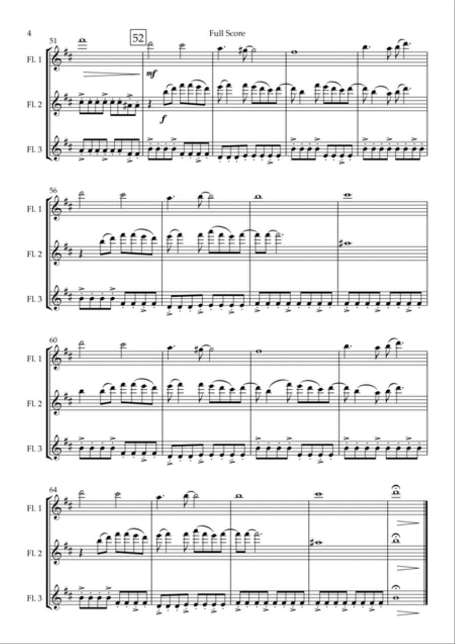 Toss A Coin To Your Witcher Flute Trio scores gallery preview page 4