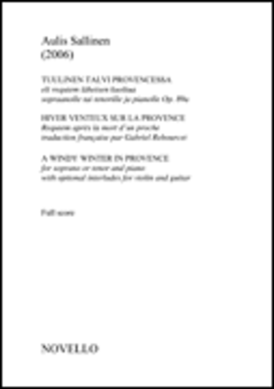 A Windy Winter In Provence Voice scores gallery preview page 1