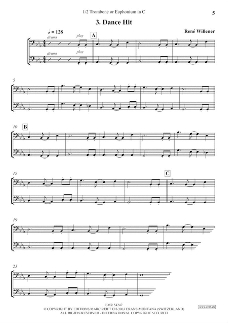 Happy Birthday Happy Birthday Trombone Duet scores gallery preview page 5