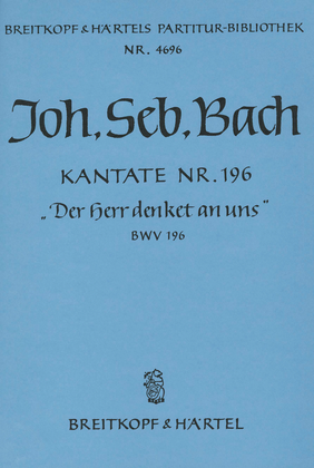 Book cover for Cantata BWV 196 "Der Herr denket an uns"