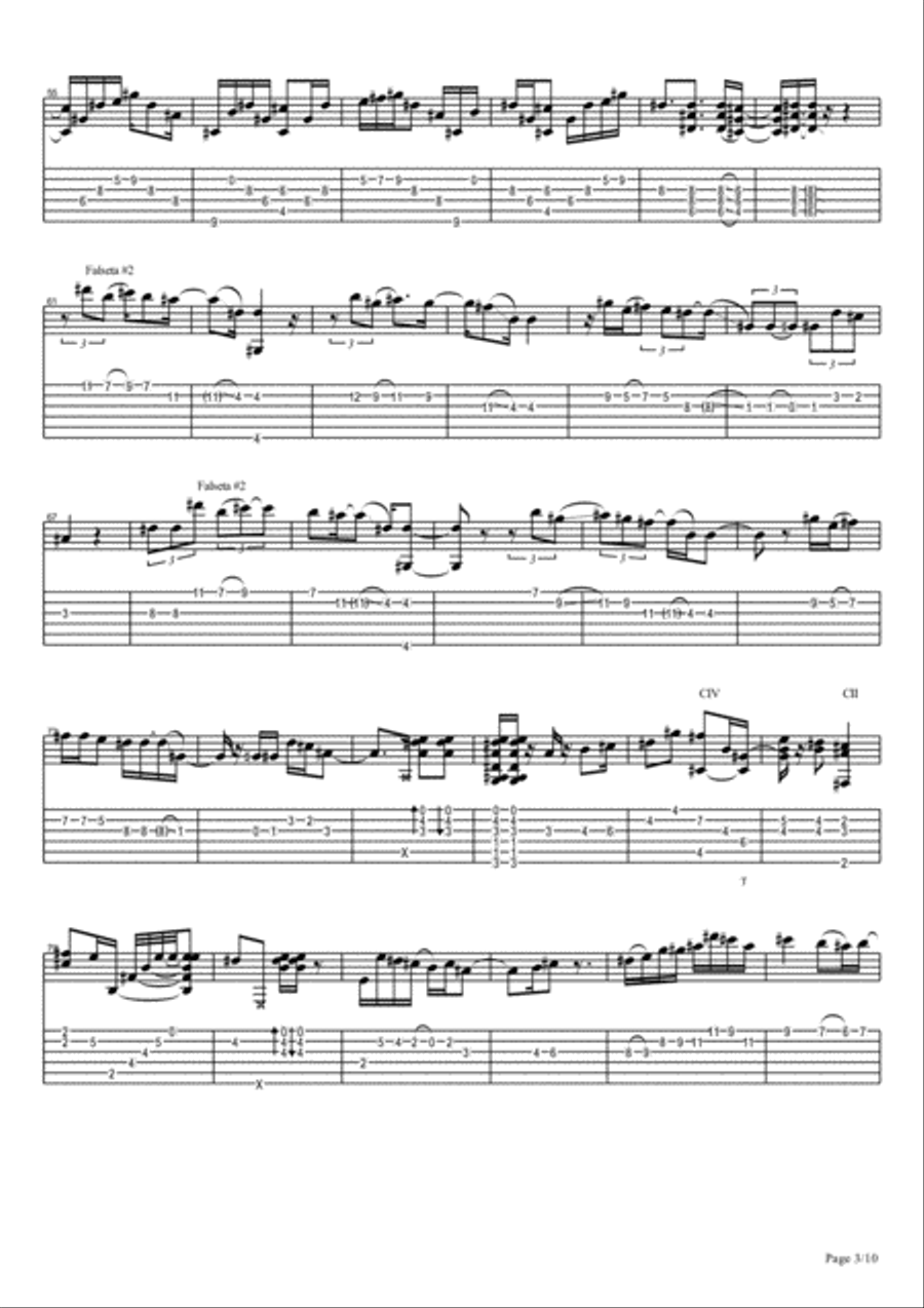 Vicente Amigo - Ciudad De Las Ideas - 6 - Tata Electric Guitar scores gallery preview page 3