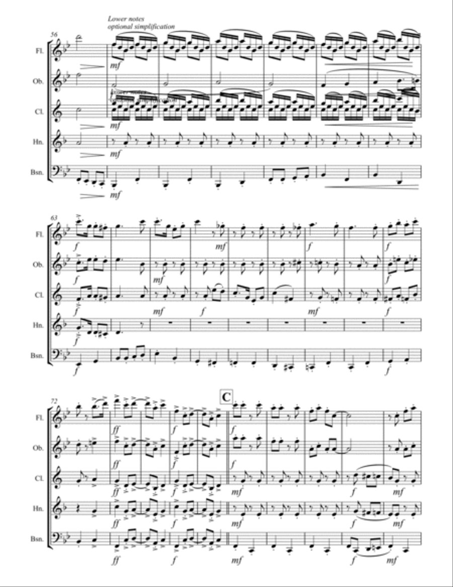 Pennsylvania Polka Woodwind Quintet scores gallery preview page 4