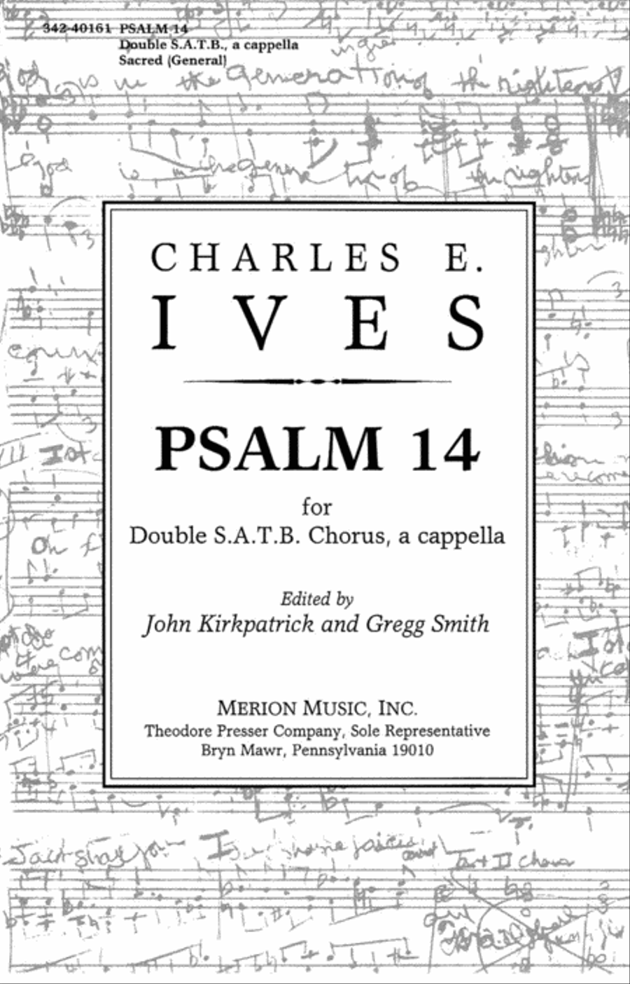 Psalm 14 4-Part scores gallery preview page 1