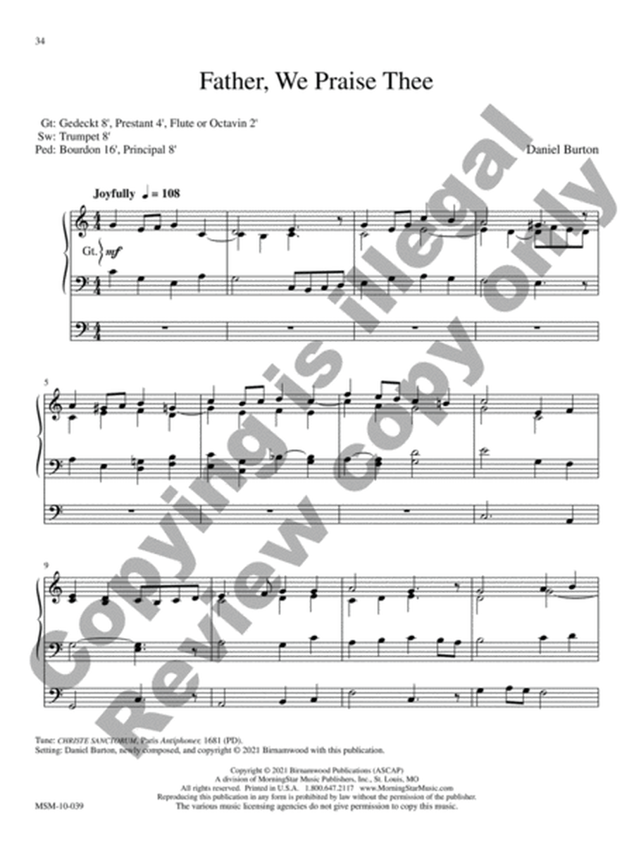 Tell Out, My Soul: Festive Organ Arrangements on Great Hymns of Praise image number null