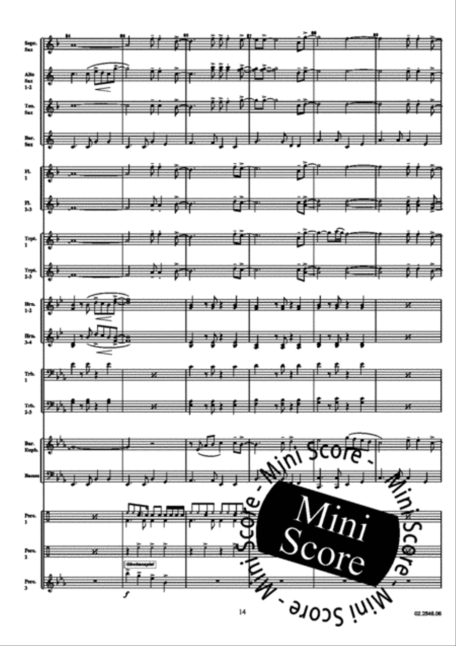 Stevie Wonder Medley Big Band scores gallery preview page 18