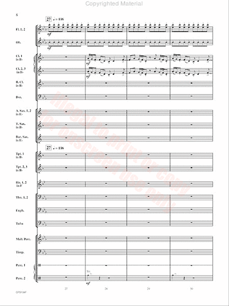 Chisholm Trail Concert Band scores gallery preview page 9