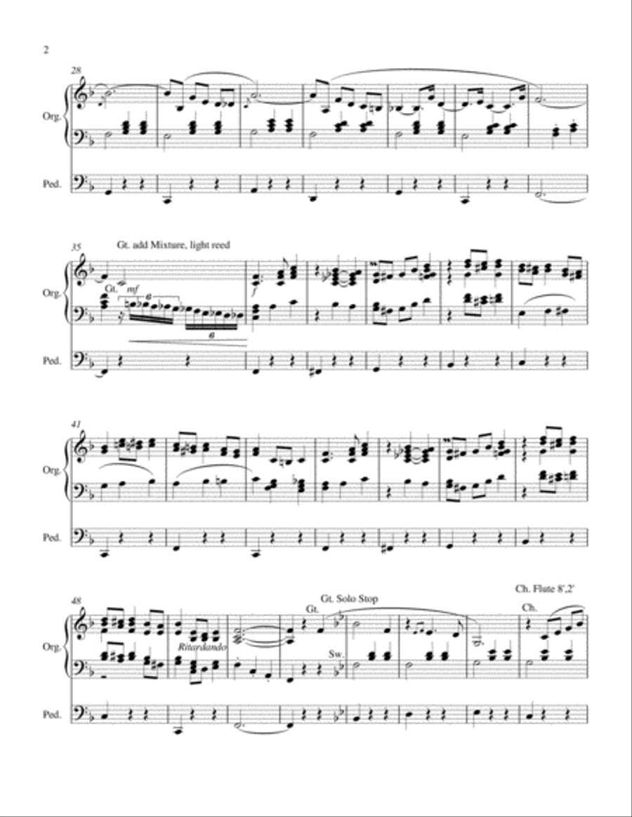 Liebesfreud by Fritz Kreisler arranged for organ by Dorothy Young Riess Organ Solo scores gallery preview page 2