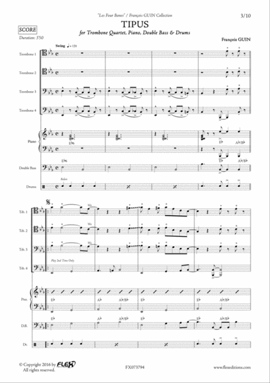 Tipus Tipus Trombone Quartet scores gallery preview page 4