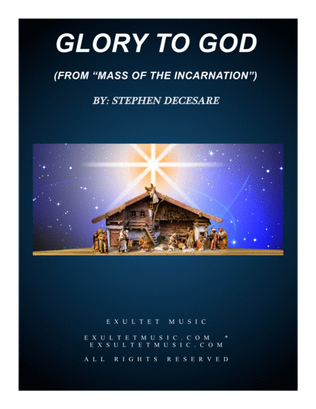 Book cover for Glory To God (from "Mass of the Incarnation")