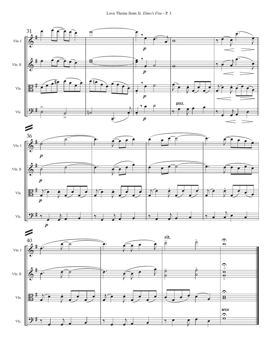 Love Theme From "st. Elmo's Fire" image number null