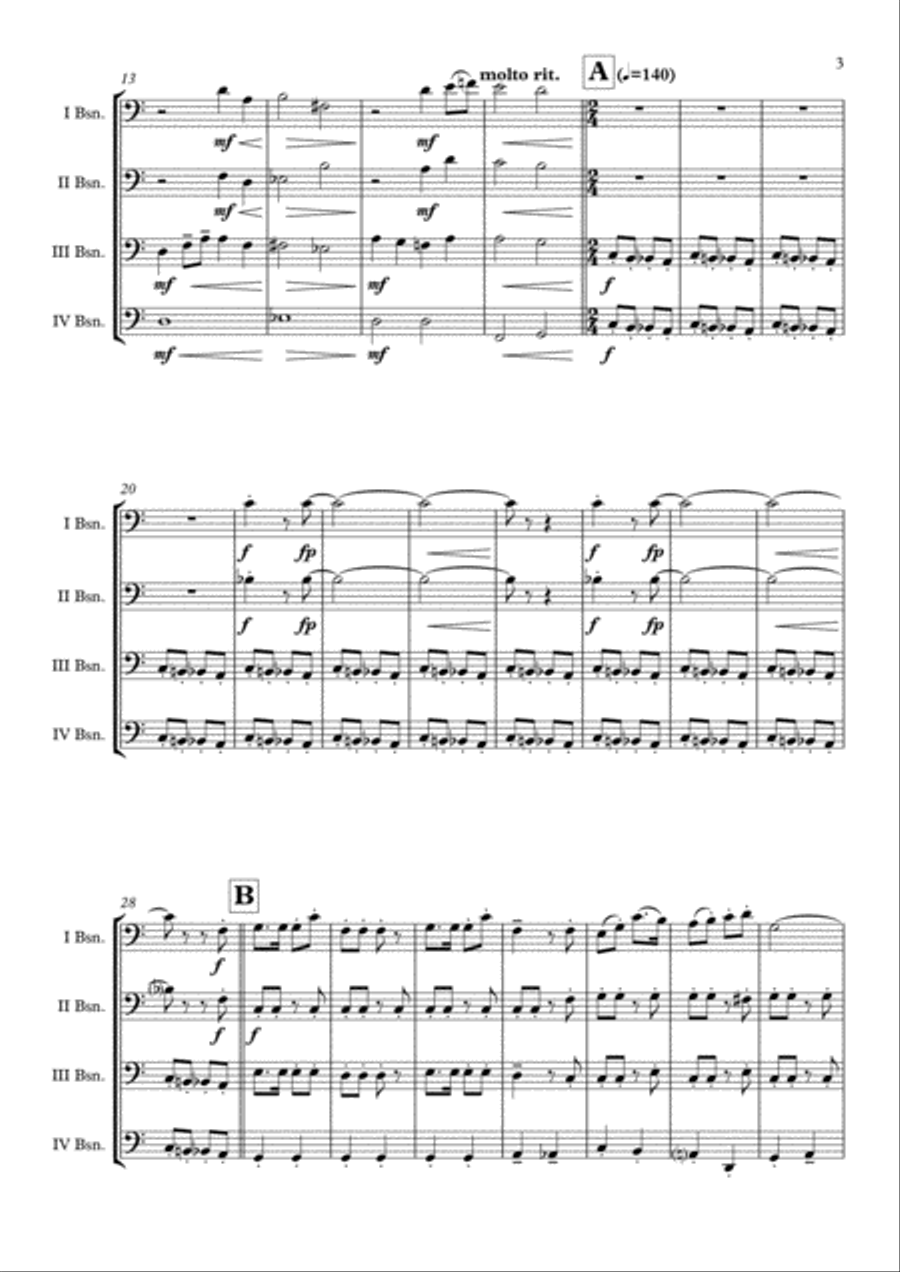 The Polar Express from Warner Bros. Pictures' THE POLAR EXPRESS Bassoon Quartet scores gallery preview page 4