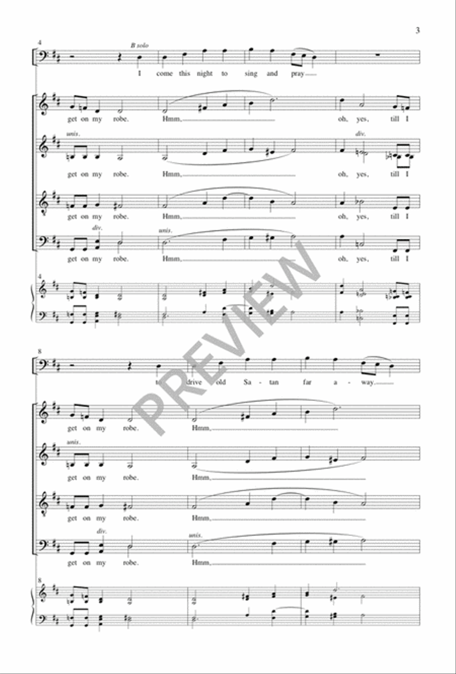Wait till I Get on My Robe Divisi scores gallery preview page 4
