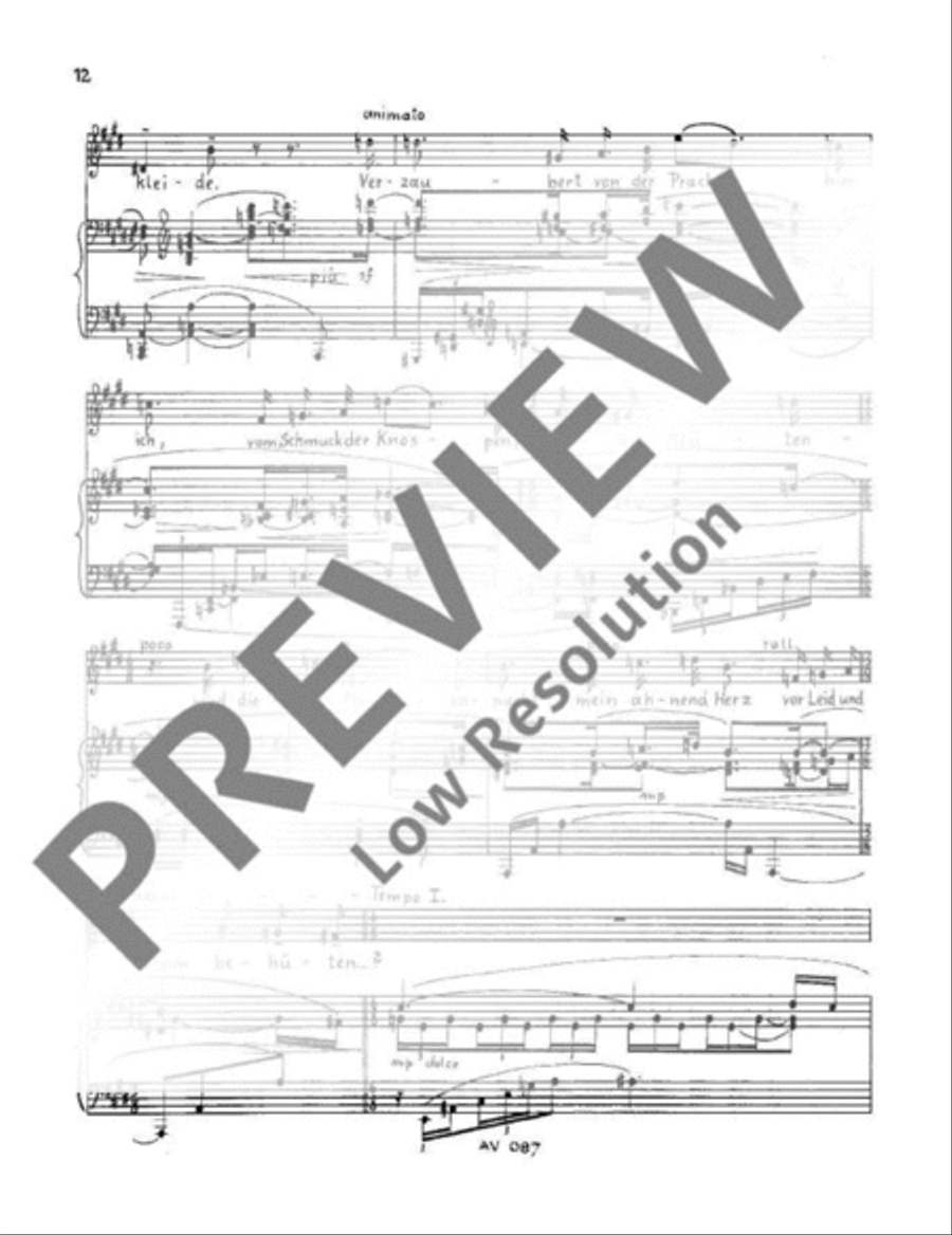 Monate im Lied Low Voice scores gallery preview page 15
