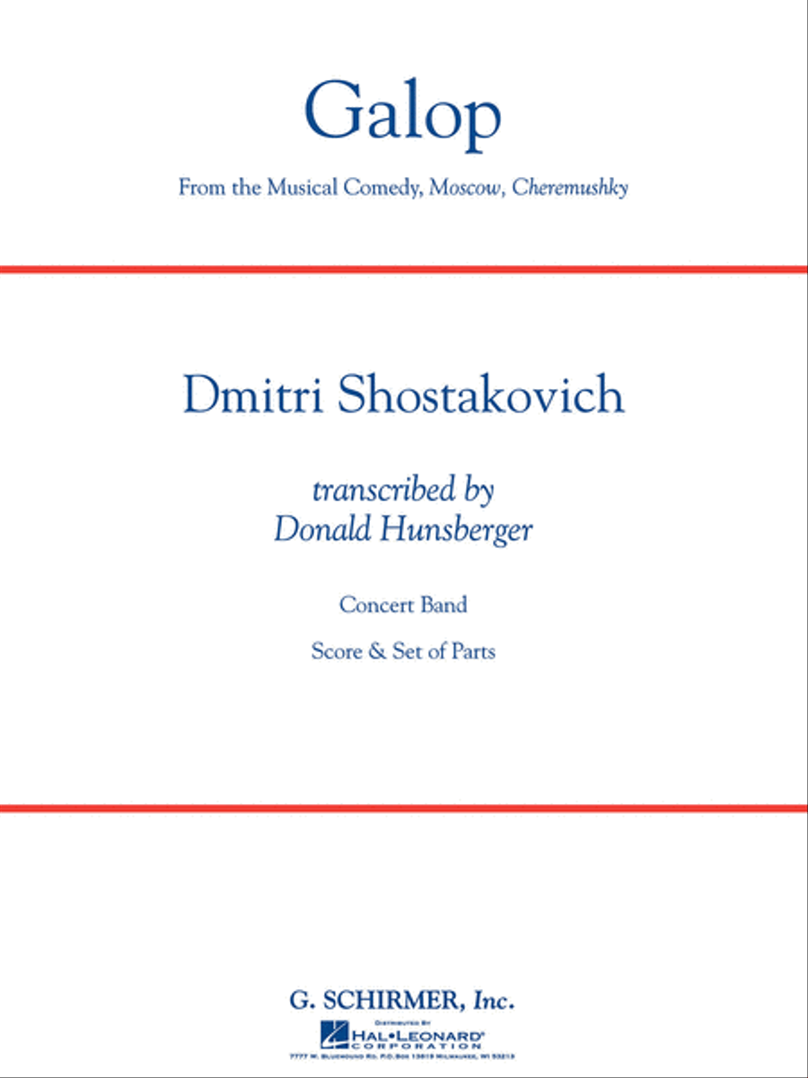 Galop (from the musical comedy Moscow, Cheremushky) Concert Band scores gallery preview page 1