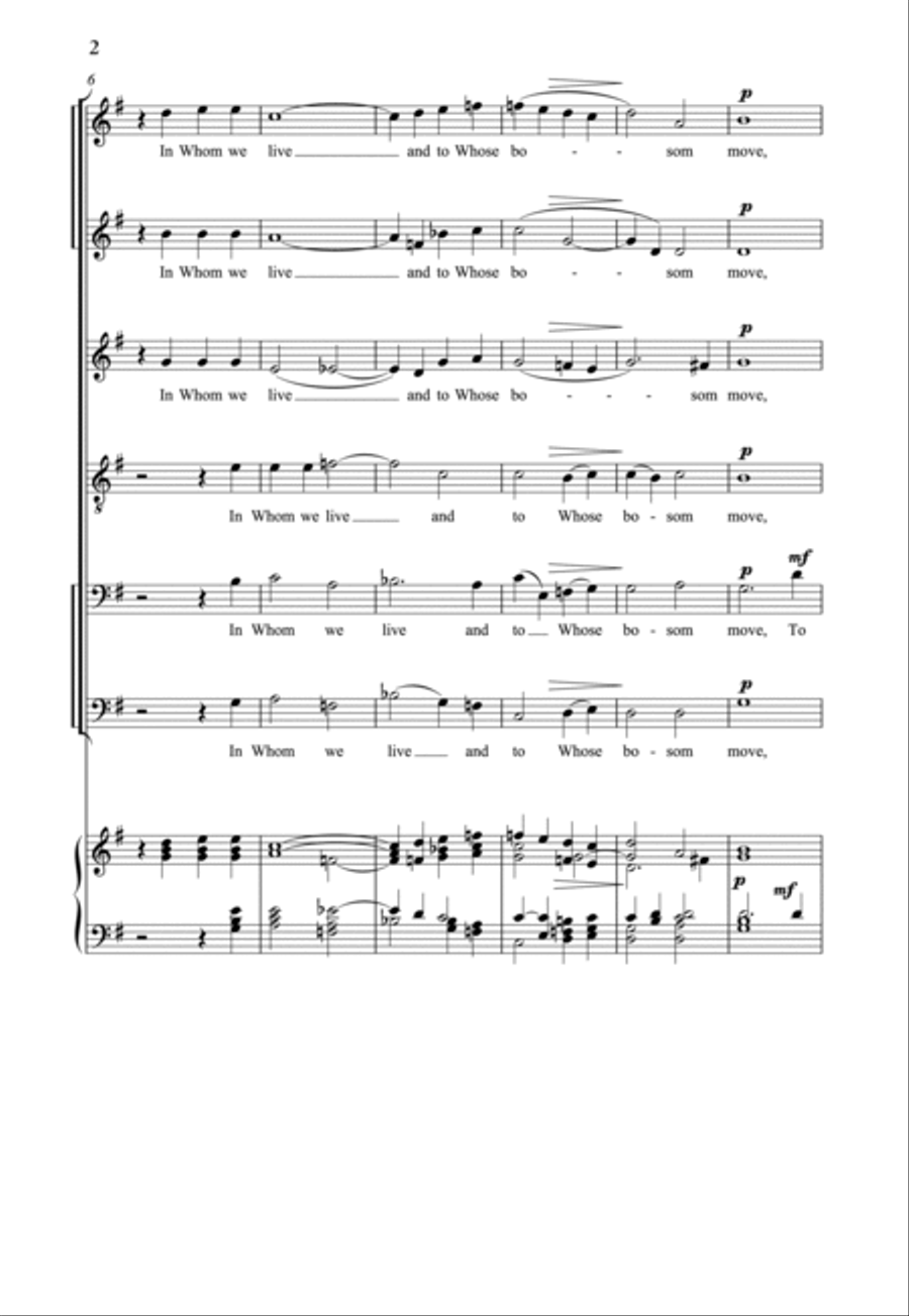 Eternal Father A Cappella scores gallery preview page 2
