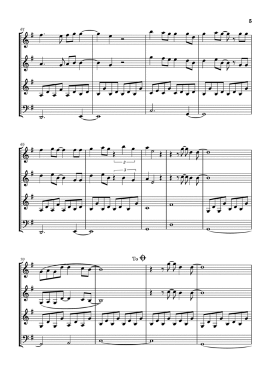 Jesus Did Woodwind Quartet scores gallery preview page 6