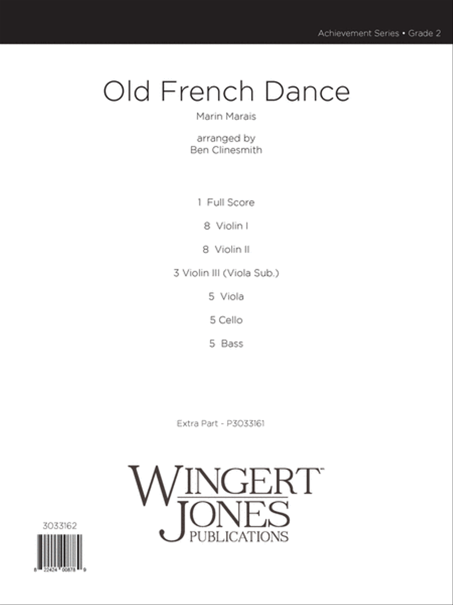 Le Basque from Five Old French Dances String Orchestra scores gallery preview page 1
