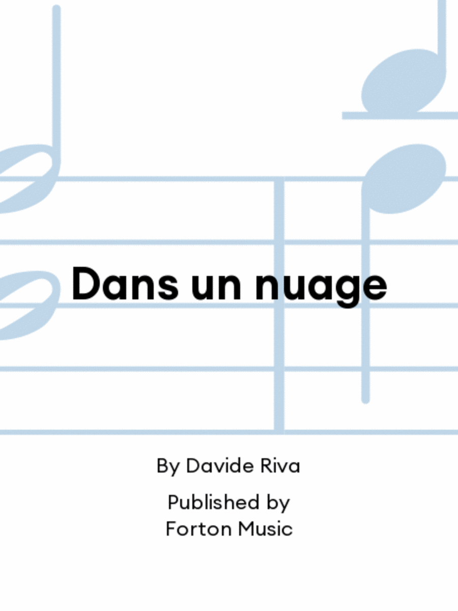 Dans un nuage Clarinet Solo scores gallery preview page 1